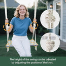 Transparent Acrylic Swing，Adjustable Rope Tree Swing Set for Kids & Adults 550 lbs Load Capacity Non-Slip Thickening Playground Swing Set Accessories Ideal for Indoor & Outdoor by TinyTreasures Baby Boutique