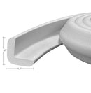 Kidkusion Baby Proof Edge Guards for Safety | Made in The USA | 24 Feet | Soft Gray | Edge Protectors for Furniture, Tables, Fireplaces | Heavy Duty Tape Included by TinyTreasures Baby Boutique