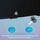 SMETA 12V RV Refrigerator 1.7 Cu.Ft Mini Camper Fridge with Lock and Key AC/DC 110V/12v Quiet Absorption Compact Refrigerator for RV Semi Truck Patio Car with Reversible Door Beverage Cooler, Black by CozyNest Decor