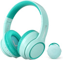 Active Noise Cancelling Headphones for Kids, 60H Playtime, Wireless Bluetooth Over-Ear Headset Built-in Microphone for Home/School/Travel/Party - Includes Portable Case by TinyTreasures Baby Boutique