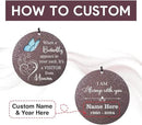 Sympathy Wind Chimes, Personalized Butterfly Wind Chimes for Loss of Loved One, Commemorative Sympathy Gifts for Funeral, in Memory of Dad/Mom/Husband/Wife by CozyNest Decor