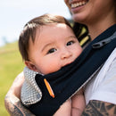 Beco Gemini Baby Carrier from Newborn to Toddler - Certified Ergonomic Newborn Baby Carrier for Infants and Children of 7-35 lbs - M Shape, Adjustable Seat, Breathable 3D Mesh (Cool Navy) by TinyTreasures Baby Boutique