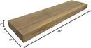joelsantiques - 36 Inch Wooden Floating Shelves for Wall - 36x8x2 in - Made of Natural Wood - Heavy Duty Rustic Wall Shelves for Bedroom - Perfect for Living Room, Kitchen - Natural by CozyNest Decor