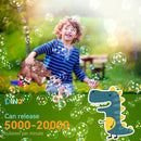 Dinosaur Bubble Machine with Colorful Lighting for Kids Automatic Handheld Dinosaur Bubble Toy 20000+ Big Bubbles Per Minute Bubbles Toy for Outdoor Parties Yard Fun Kids Gift Tyrannosaurus Brown by TinyTreasures Baby Boutique