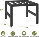 Plant Stand Indoor Outdoor, Heavy Duty Wrought Iron Pedestal Stands Metal Plant Stand for Indoor Outdoor, Sturdy Low Flower Stand Display Planter Shelf, 2pcs, Black by GreenHaven Gardens