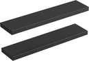 HOOBRO Floating Shelves for Wall, Wall Mounted Shelf Set of 2, 39.4" Hanging Shelf with Invisible Brackets, for Wall in Bathroom, Bedroom, Toilet, Kitchen, Livingroom, Office, Black BK100BJP201 by CozyNest Decor