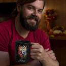 Personalized Name Owl Animal Coffee Mug, Custom Owl Black Cup, Gift For Men Women, Unique Colorful Owl Mug, Animal Cup For Owl Lovers, Customized Owl Ceramic Mug 11oz 15oz, Owl Cup by CozyNest Decor