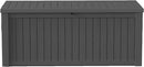 150Gal Outdoor Deck Box Waterproof, Lager Patio Storage Box Indoor and Outdoor Use, Lockable Resin Storage Bin for Patio Furniture Cushions Garden Tools, Package Delivery,UV Resistant-Black by CozyNest Decor