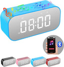 AFK Digital Alarm Clock with Bluetooth Speaker,Desk Clock for Bedrooms,Small Table Clock with Dual Alarms,Snooze,Dimmable LED Display. by TinyTreasures Baby Boutique