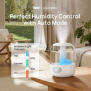 Dreo Humidifiers for Bedroom, 3L Top Fill 30H & 26dB Quiet Runtime for Large Room, Cool Mist Ultrasonic Humidifier with Humidity Sensor, Night Light for Home, Baby, Nursery, Plants, 360° Nozzle, White by TinyTreasures Baby Boutique