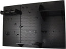 Wall Control Pegboard Metal Organizer, 4 ft. Black, Storage Rack with Rust Resistant Finish by GreenHaven Gardens