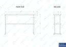 AmGood Double OverShelf Stainless Steel NSF - Many (48" Long x 12" Deep) by CozyNest Decor