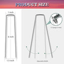 Gtongoko 20 Pack Garden Stakes Tent Stakes Galvanized Landscape Staples 11 Gauge 6 Inch Anti-Rust Ground SOD Pins for Weed Barrier Fabric, Irrigation Tubing, Holding Fence by GreenHaven Gardens