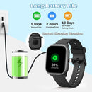 Smart Watch for Kids Girls Boys No APP/Phone Needed, 1.8" IP68 Waterproof Sport Kids Watch Pedometer, Heart Rate, Sleep Monitor, Step Counter, 12 Puzzle Games for Girls Boys Teens 6-16 by TinyTreasures Baby Boutique