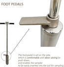 INTBUYING 40’’ Soil Sampler Probe Soil Test Probe with 9.8’’Sample Ejector and Foot Pedal T Rubber Handle Stainless Steel 2.7'' Dia for Soil Sampling Lawn Garden Farm by GreenHaven Gardens