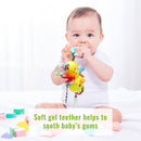 Baby Stroller Car Seat Toys for Infant with Teether Hanging Rattle, Clip on Stroller, Soft Plush Baby Toys for Boys and Girls 3-12 Months by TinyTreasures Baby Boutique