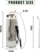 3.5 Gallon Stainless Steel Sprayer Hand Pump Sprayer with Pressure Gauge Safety Valve Adjustable Nozzle for Gardening Lawn and Cleaning by GreenHaven Gardens
