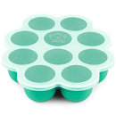 KeaBabies Silicone Food Freezer Trays with Lid, 2oz x 10 Pods Baby Food Storage Containers, Easy Puree Meal Prep, Breast Milk Silicone Freezer Molds, Dishwasher,Microwave Safe,BPA-Free(Alpine Green) by TinyTreasures Baby Boutique