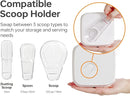 Felli Flip Tite Food Storage Container with Scoop & Lid 5" LARGE Airtight Ring Top, Acrylic Canister Jar for Sugar Flour Baking Powder Protein Rice Pasta Kitchen Organizer Gift Set (10pk, Variety) by TinyTreasures Baby Boutique