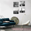 LevvArts Black and White City Wall Art Modern Brooklyn Bridge Picture Prints US Cityscape Canvas Artwork for Bedroom Home Decor by CozyNest Decor