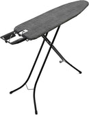 Brabantia Size A Compact Small Ironing Board (43x12 in) 7 Height Options, Adjustable Steam Iron Rest Holder (Denim Black) Non-Slip Feet, Anti-Collapse Child Locks by CozyNest Decor