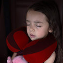 INFANZIA Kids Chin Supporting Travel Neck Pillow, Helps Support Head and Neck, Comfortably Designed for Head, Neck, and Chin Support - Gifts for Toddler/Child/Kids, Red by TinyTreasures Baby Boutique