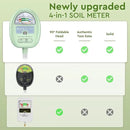 Soil Moisture Meter, 4-in-1 Moisture Meter for Plants, Tester for Moist, Light,Nutrients, pH, Soil Test Kit, Great for Garden, Lawn, Farm, Indoor & Outdoor Use, No Battery Required by GreenHaven Gardens