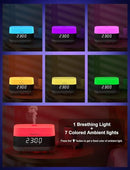 Versatile Essential Oil Diffuser, 300ml Aroma Diffuser with Bluetooth Speaker and Alarm Clock, 7 Colors LED Light Aromatherapy Diffusers & Cool Mist Humidifier 3-Level Brightness, Auto-Off Protection by CozyNest Decor