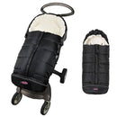 Cozy Baby Sleeping Bag Adaptable for Most Style Strollers,Comfortable Warm Coral Lining, Practical Design of Toddler Stroller Footmuff by TinyTreasures Baby Boutique