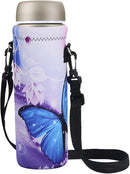 AUPET Water Bottle Sling Bag Carrier Crossbody Sleeve,Insulated Neoprene Bottle Case Holder Pouch Cover 500ML/17oz with Shoulder Strap for Walking Women Men by TinyTreasures Baby Boutique