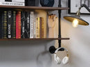 Industrial Pipe Wall Shelves Pipe Shelving with Real Wood Plank ,48 Inches Floating Shelves for Wall Farmhouse Pipe Book Shelves Dark Brown 3 Tier for Kitchen,Living Room Decor and Bar Shelving by CozyNest Decor