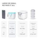 Termichy Baby Formula Dispenser, Portable Milk Powder Dispenser Container with Carry Handle and Scoop for Travel Outdoor Activities with Baby Infant, 8.8OZ, 0.55LB, 250g, 500ml (Baby Blue) by TinyTreasures Baby Boutique