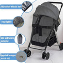 Mosquito Net for Stroller 2Pack - Protective Baby Stroller Mosquito Net - Perfect Bug Netting for Strollers, Bassinets, Cradles, Playards, Pack N Plays and Portable Mini Crib (Black) by TinyTreasures Baby Boutique
