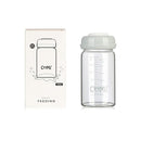 COMI Wide Neck Glass Breastmilk Collection n Storage Bottle, 6oz with Screw Ring Sealing Disk; Re-markable Sealing Disc. BPA Free, Fits Breast Pumps & Nipples (Gray Lids) by TinyTreasures Baby Boutique