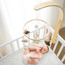 Baby Crib Mobile with Arm Boho Star Moon Nursery Mobile Set Wooden Baby Mobile Holder for Hanging Nursery Decor Ceiling Mobile by TinyTreasures Baby Boutique