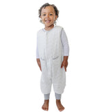Tealbee DREAMSUIT: Toddler Sleep Sack with Feet 3T 4T - 1.2 TOG Lightweight Baby Wearable Blanket for Walkers - Rayon made from Bamboo, Organic Cotton Sleeping Bag - Love Milk by TinyTreasures Baby Boutique