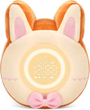 QANYI Bunny Night Light for Kids - Soft Plush Toy with Bunny Alarm Clock, Sleep Light for Bedroom, Gifting, Christmas, New Year by TinyTreasures Baby Boutique
