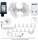 Globe String Lights 65.6 Feet 150 LED, Plug in Crystal Fairy String Lights with Remote Timer, 8 Modes Indoor Outdoor Hanging Globe Lights for Wedding Bedroom Classroom Patio Garden by GreenHaven Gardens