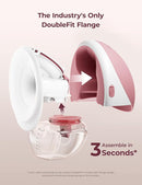 Momcozy Breast Pump Hands Free Upgraded Mobile Flow | M9, App Discreet Control with Personalized Multi-Modes & 15 Levels, Wearable Breast Pump 24mm, 1 Pack Cozy Red by TinyTreasures Baby Boutique