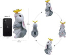Solar Rabbit Statue Easter Bunny Decor Garden Statue for Outside, Rabbit with Butterfly Patio Sculptures Lawn Ornament, Funny Gifts for Women Mom Grandma Spring Outdoor Decor by GreenHaven Gardens