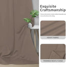 Easy-Going Blackout Curtains for Bedroom, Solid Thermal Insulated Grommet and Noise Reduction Window Drapes, Room Darkening Curtains for Living Room, 2 Panels(42x72 in, Camel) by CozyNest Decor
