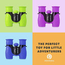 Binoculars for Kids for Toddler - for Little Boys and Girls – Extensive Set Incl. Magnifying Glass & Compass – Powerful Magnification 8X21 – 3 to 12 Year Old Kids by TinyTreasures Baby Boutique