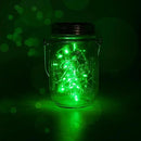 ZNYCYE Solar Mason Jar Lights, 12 Pack 30 LED Fairy Firefly Mason Jar Lids Outdoor Waterproof String Lights with Hangers(NO Jars) for Regular Mouth Jars Patio Garden Yard Wedding Decoration - Green by CozyNest Decor