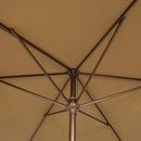 Ogrmar 6.5x10ft Patio Umbrella Rectangular Outdoor Table Umbrella with Crank & Push Button Tilt for Terrace, Backyard, Garden, Courtyard, Swimming Pool, Lawn (Tan) by GreenHaven Gardens