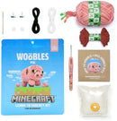 The Woobles Minecraft Crochet Kit – Beginner Crochet Kit for Adults & Kids, Easy Knitting Kit with Woobles Yarn, DIY Crafts, Crochet Animals, Minecraft Toys, Gift for Gamers & Crafters (Pig) by TinyTreasures Baby Boutique