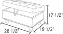 Ottoman Rectangular Storage Ottoman Bench, Faux Leather Footrest, Coffee Table, Stool Footstool with Hinged Lid for Living Room, Bedroom, Entryway, Ginger, 28.5"x19"x17.5" by CozyNest Decor