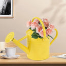 Metal Watering Can for Outdoor and Indoor Plants, Watering Can Decor, 1 Gallon (Yellow) by GreenHaven Gardens