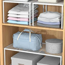 Kitchen Cabinet Storage Shelf Stackable Wire Spice Rack Organizer Heavy Duty Space Saver for Bathroom Bedroom Closet Laundry Room Office Countertop - White, Pack 1 by CozyNest Decor