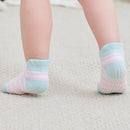 Zaples Baby Non Slip Grip Ankle Socks with Non Skid Soles for Infants Toddlers Kids Boys Girls by TinyTreasures Baby Boutique