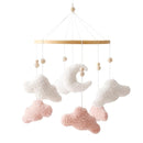 EERKEOD Baby Crib Mobile Bunny Nursery Mobile for Boys Girls Teddy Velvet Mobile Nursery Decor for Infant Bedroom Hanging Baby Mobile for Bassinet Newborn Baby Gift（Pink Clouds） by TinyTreasures Baby Boutique